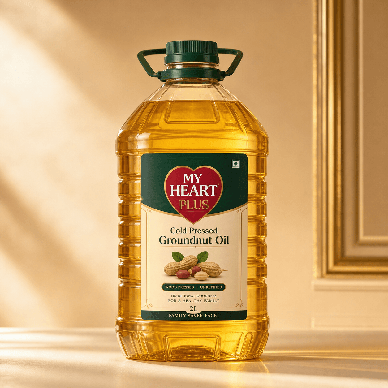 Cold Pressed Groundnut Oil - 2 Litre