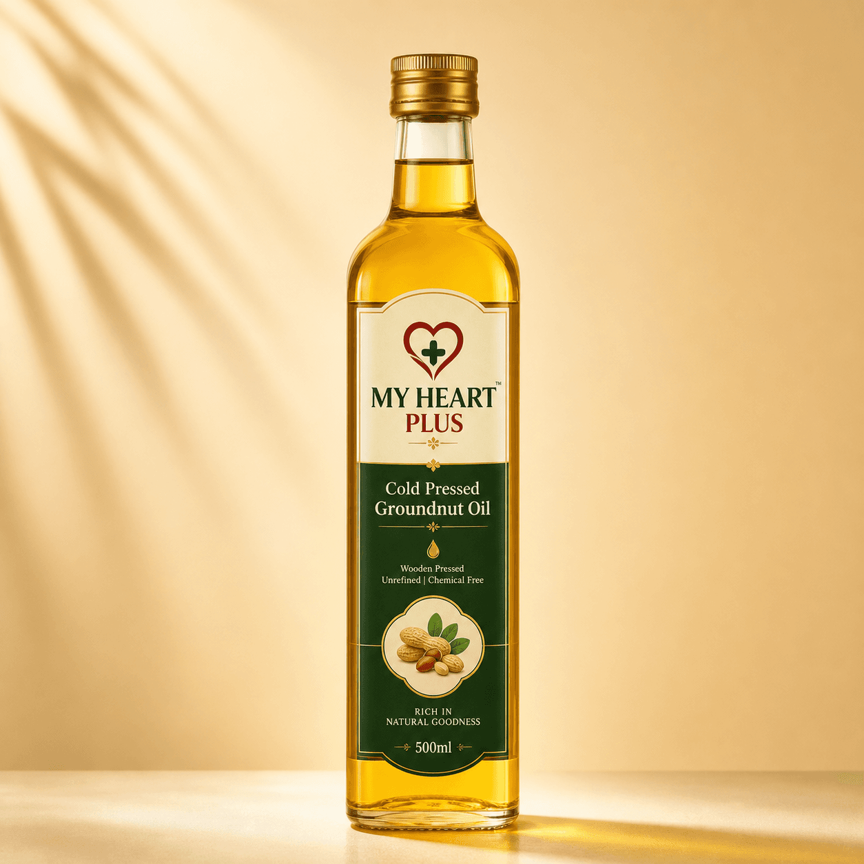 Cold Pressed Groundnut Oil - 500ml